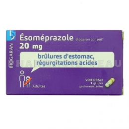 BIOGARAN -  Ésoméprazole 20 mg - 7 gélules