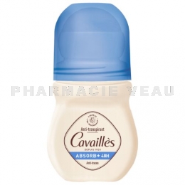 CAVAILLES - Déodorant Roll On Absorb+ 48h anti-transpirant 50 ml 