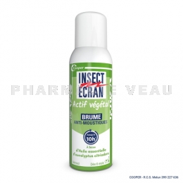 INSECT ECRAN - Anti-moustiques Brume Actif Végétal - Spray 100ml
