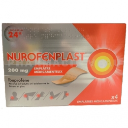 NUROFENPLAST Emplatres Entorses Contusions 4 emplâtres Nurofen Plast