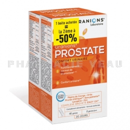 GRANIONS - Prostate Confort urinaire -  2x40 gélules 