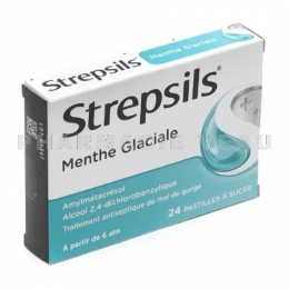 STREPSILS MENTHE GLACIALE Boite de 24 pastilles