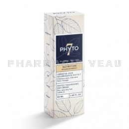 PHYTO 7 - Cheveux secs Crème capillaire aux 7 Plantes Sans Rinçage - 50ml 