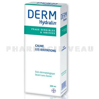 DERM HYDRALIN Solution liquide dermatologique sans savon (200ml)