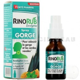 Forté Pharma - RinoRub Spray Gorge Eucalyptus - 15ml