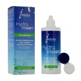 Innoxa - HydraVision Solution Multifonction pour lentilles de contact souples - 360ml