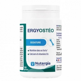 ERGYOSTEO - Ossature Solide Calcium, Vitamine D3 - 100gélules