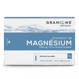 GRANIONS de Magnesium 3,82 mg/2 ml boîte de 30 ampoules