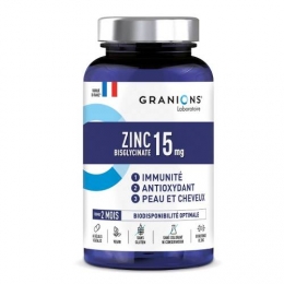 GRANIONS - Zinc Bisglycinate 15mg - 60gélules