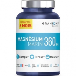 GRANIONS - Magnésium Marin 360mg - Eco Pack - 180comprimés