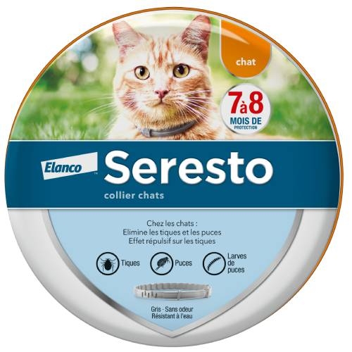 SERESTO Collier Antiparasitaire Puces Tiques CHAT