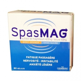 SPASMAG - Magnésium et Levure - 60 Gélules
