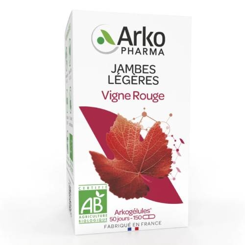 ARKOGELULES Bio - Vigne Rouge Jambes légères Arkopharma - 45/150 Gélules
