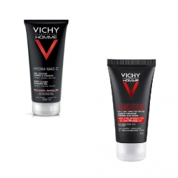 VICHY - Homme Structure Force 50ml + Gel Douche Hydra Mag C 100ml