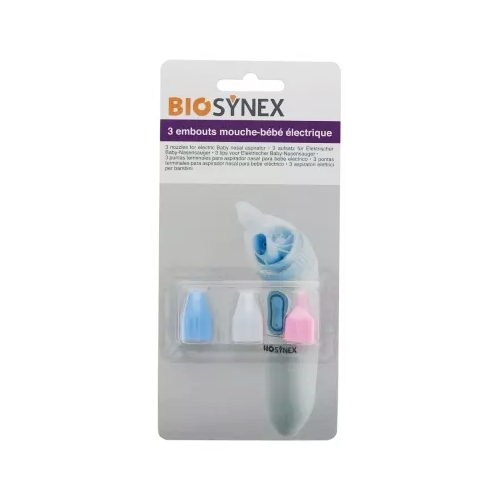 BIOSYNEX 3 Embouts silicone mouche-bébé électrique