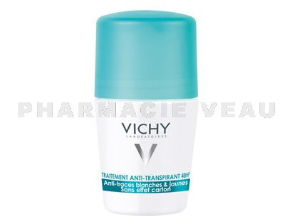 VICHY Déodorant Traitement Anti-Transpirant et Anti-Traces 48h Bille 50 ml