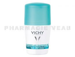 VICHY Déodorant Traitement Anti-Transpirant et Anti-Traces 48h Bille 50 ml