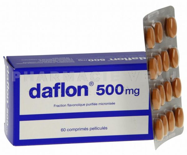 DAFLON 500 mg - Boîte 60 ou 120 Comprimés