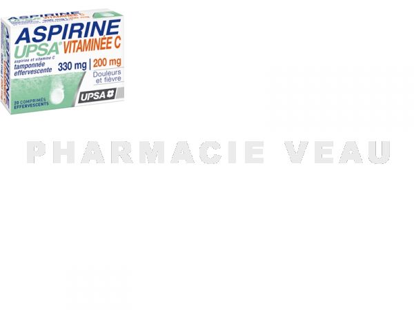 ASPIRINE UPSA VITAMINEE C (330/200 mg) (20 comprimés effervescents)