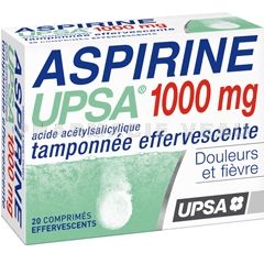 ASPIRINE (1000mg) UPSA (20 comprimés effervescents)