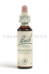 Fleur de Bach Impatiente / Impatiens - Flacon compte-gouttes 20 ml