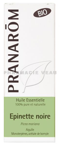 EPINETTE NOIRE - Pranarom Huile Essentielle Bio (Picea mariana) - Flacon 10ml