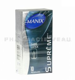 MANIX Suprême 10 préservatifs sans latex