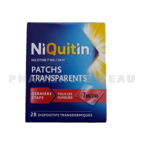 NIQUITIN PATCH 7mg/24h 28 Patchs transparents