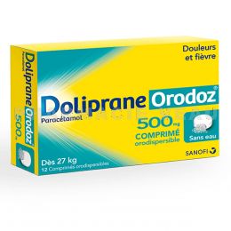 DOLIPRANE Orodoz 500mg - 12 Comprimés Orodispersibles