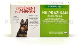 CLEMENT THEKAN Milprazikan 2.5 mg/25 mg Vermifuge CHIOTS et Petits Chiens