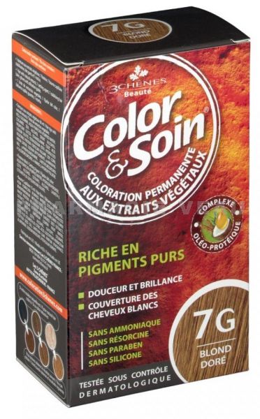 COLOR et SOIN Coloration Permanente BLOND DORÉ - 7G