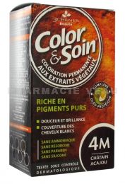 COLOR et SOIN Coloration Permanente CHÂTAIN ACAJOU - 4M