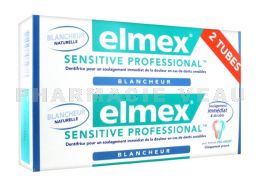 ELMEX SENSITIVE PROFESSIONAL BLANCHEUR Dentifrice lot de 2 x 75ml