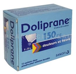 DOLIPRANE 150mg - 12 Sachets 8-30 kg