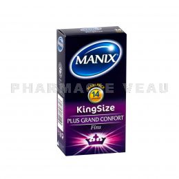 MANIX King Size préservatifs boite de 14