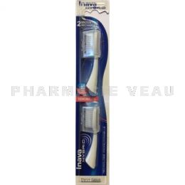 INAVA HYBRID Brossettes Timer 2 recharges brosse à dents électrique
