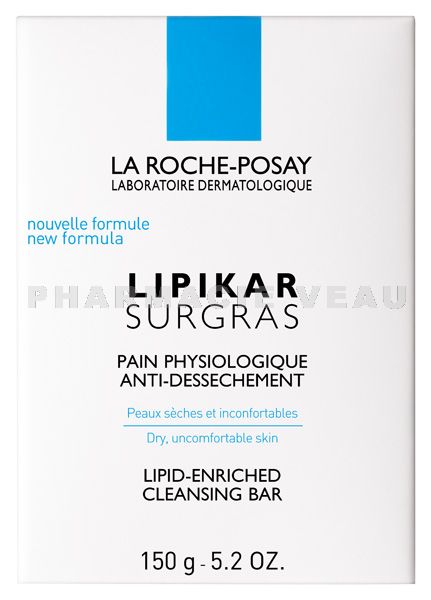 LIPIKAR Pain Surgras Physiologique 150 grammes - La Roche Posay