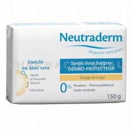 NEUTRADERM Savon Doux Dermo-Protecteur Visage et Corps 150 grammes