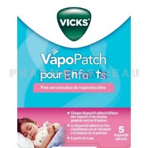 VICKS VAPOPATCH Enfants Nez bouché (5 patchs Vapoenfant)