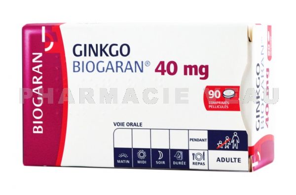 medicament Ginkgo biogaran pharmacie