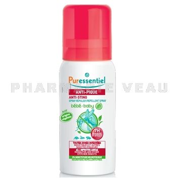 PURESSENTIEL ANTI-PIQUE Spray Repulsif Bébé 60 ml 