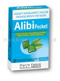 ALIBI Pocket 12 Pastilles à Sucer Sans Sucre