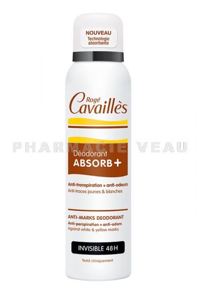 ROGE CAVAILLES Déodorant ABSORB+ Spray Invisible 48H 150ml