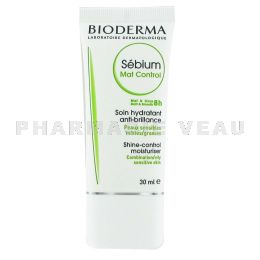 BIODERMA SEBIUM Mat Control Soin Hydratant Anti-brillance tube 30 ml 
