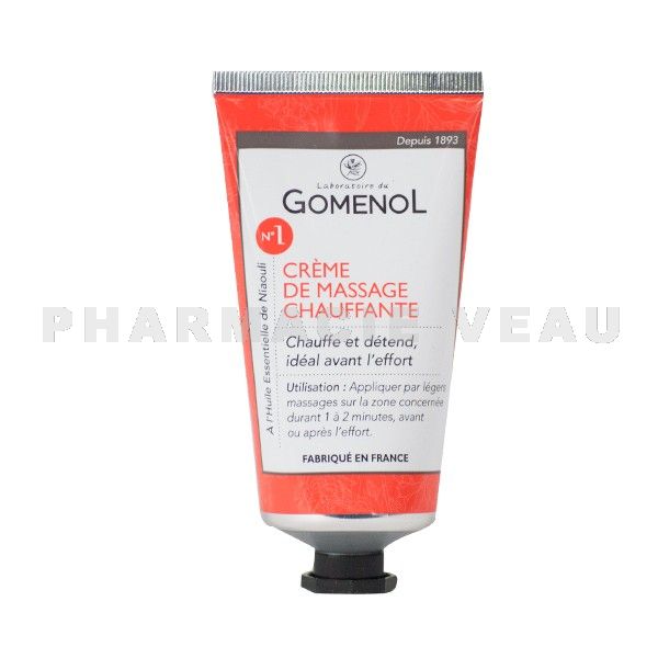 GOMENOL N°1 : Baume - crème de massage chauffante (75 ml)