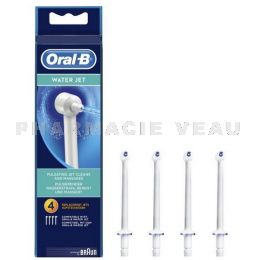 Oral-B : Waterjet ED15 Pack de 4 - Canules pour hydropulseurs Oral-B