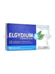 ELGYDIUM chewing-gum Plaque dentaire 10 gommes à mâcher SANS SUCRE