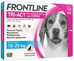 FRONTLINE TRI-ACT Chiens M : 10-20 kg 6 Pipettes