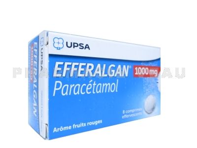 EFFERALGAN : 1g (8 comprimés effervescents) - Arôme agrumes