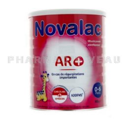 NOVALAC AR+ Lait Anti Régurgitations 1er Age 0-6 mois 800 gr